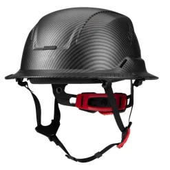 Lift Safety RADIX Type 2 Full‑Brim Non‑Vented Safety Helmet – Carbon HRXF-25CKE2