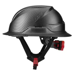 Lift Safety RADIX Type 2 Full‑Brim Non‑Vented Safety Helmet – Carbon HRXF-25CKE2
