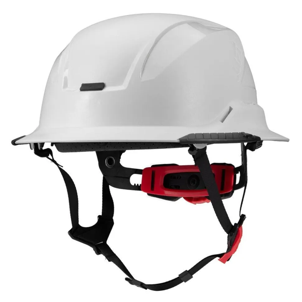 Lift Safety RADIX Type 2 Full‑Brim Non‑Vented Safety Helmet – White HRXF-25WE2