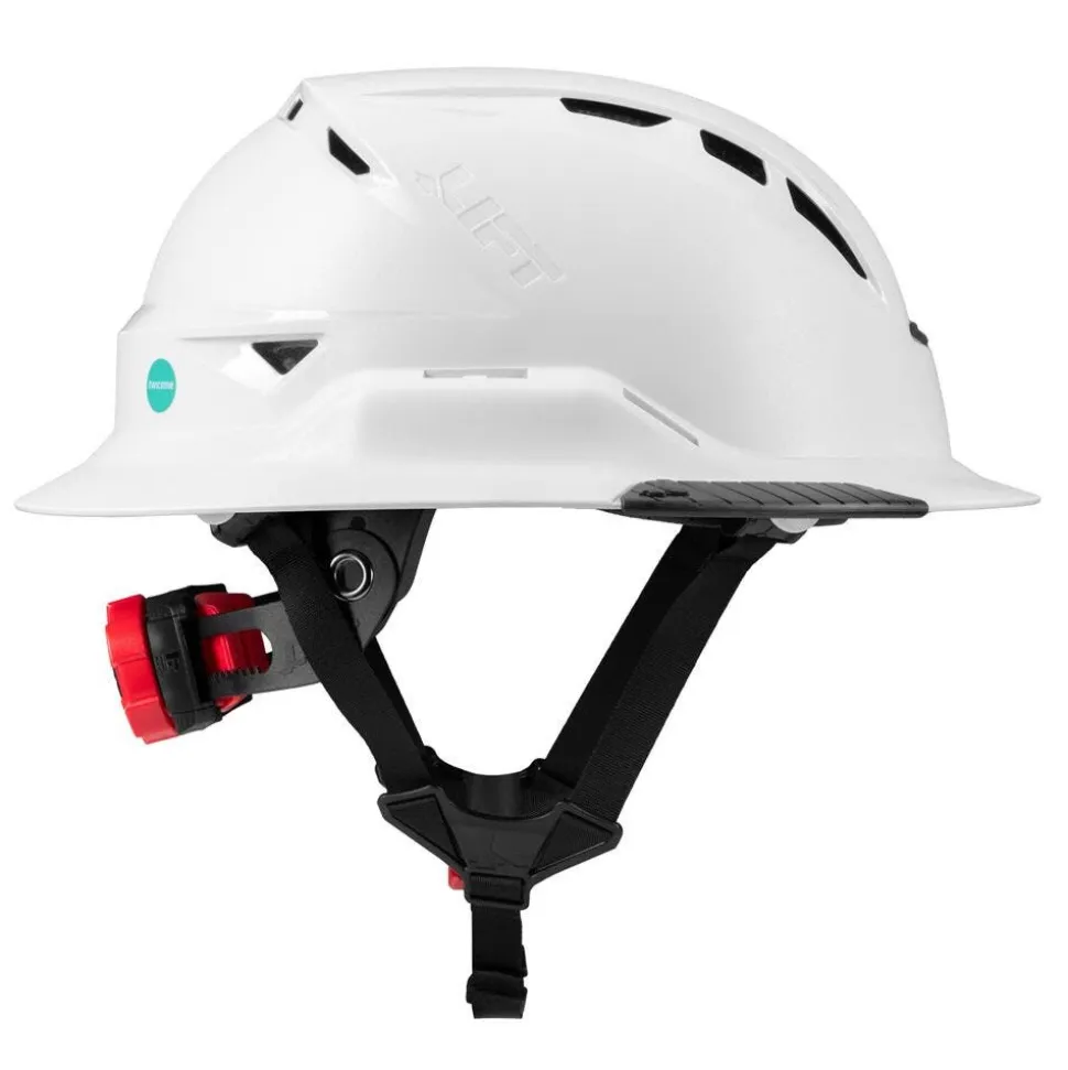 Lift Safety RADIX Type 2 Full‑Brim Vented Safety Helmet – White HRXF-25WC2