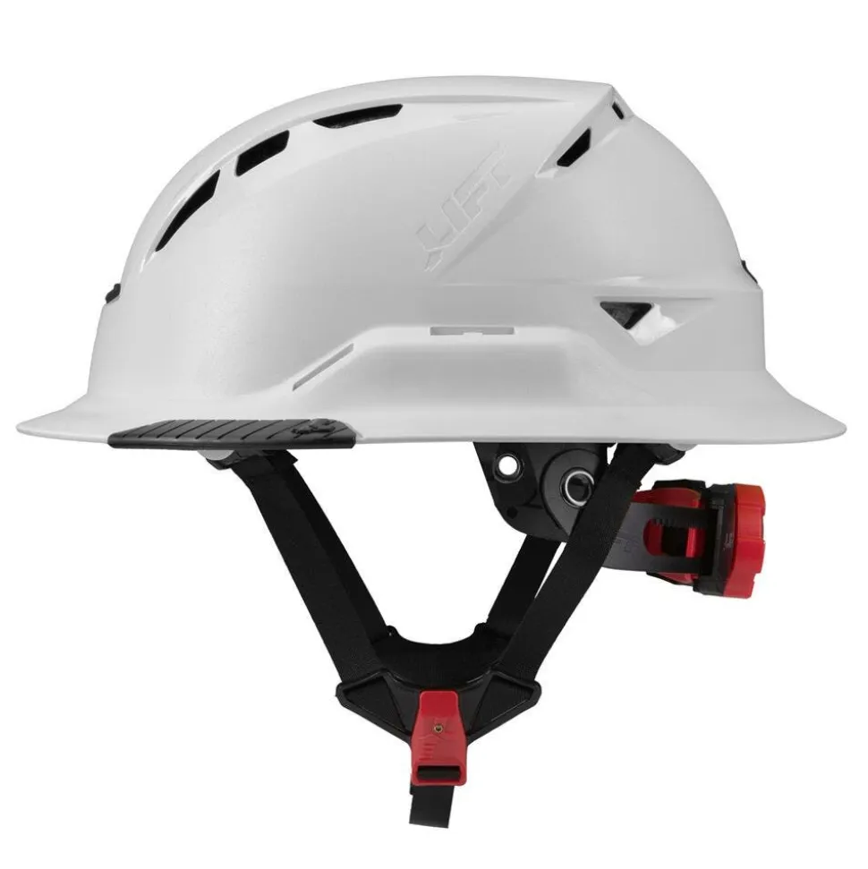 Lift Safety RADIX Type 2 Full‑Brim Vented Safety Helmet – White HRXF-25WC2