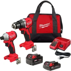 M18 Compact Brushless 2-Tool Combo Kit w/ M18 Cordless Tire Inflator