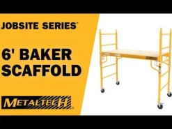 Metaltech Jobsite Series 6' Baker Scaffold 1100 lbs. Load Capacity I-CISC