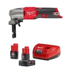 M12 FUEL 16 Gauge Variable Speed Nibbler w/ M12 REDLITHIUM CP2.0/XC4.0 Starter Pack Bundle