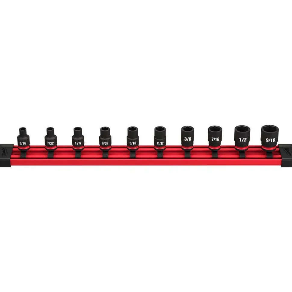 M12 FUEL 1/4" High Speed Ratchet Kit w/ 10 Piece Shockwave Impact Duty 1/4" Drive Bundle