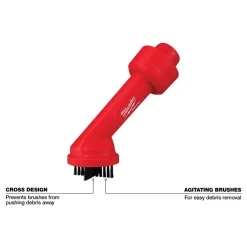 Milwaukee AIR-TIP Cross Brush Tool Vacuum Attachment 49-90-2035
