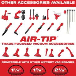 Milwaukee AIR-TIP Swiveling Palm Brush Vacuum Attachment 49-90-2020