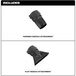 Milwaukee Blower Tapered and Flat Nozzle Attachment Kit 49-16-2797