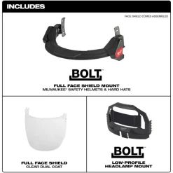 Milwaukee BOLT Full Face Shield - Clear Dual Coat Lens 48-73-1420