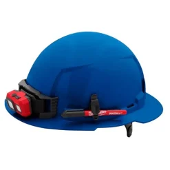 Milwaukee BOLT Hard Hat Unvented, Class E Full Brim 6pt Suspension - Blue 48-73-1125