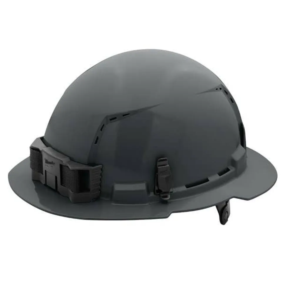 Milwaukee BOLT Hard Hat Vented, Class C Full Brim 6pt Suspension - Grey 48-73-1235