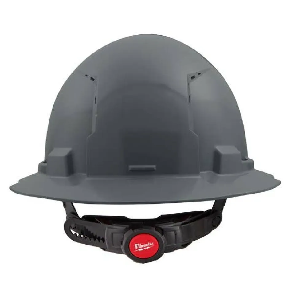 Milwaukee BOLT Hard Hat Vented, Class C Full Brim 6pt Suspension - Grey 48-73-1235