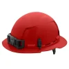 Milwaukee BOLT Hard Hat Vented, Class C Full Brim 6pt Suspension - Red 48-73-1229