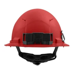 Milwaukee BOLT Hard Hat Vented, Class C Full Brim 6pt Suspension - Red 48-73-1229