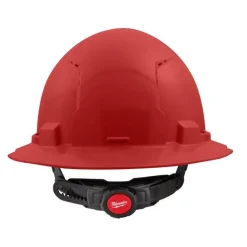 Milwaukee BOLT Hard Hat Vented, Class C Full Brim 6pt Suspension - Red 48-73-1229