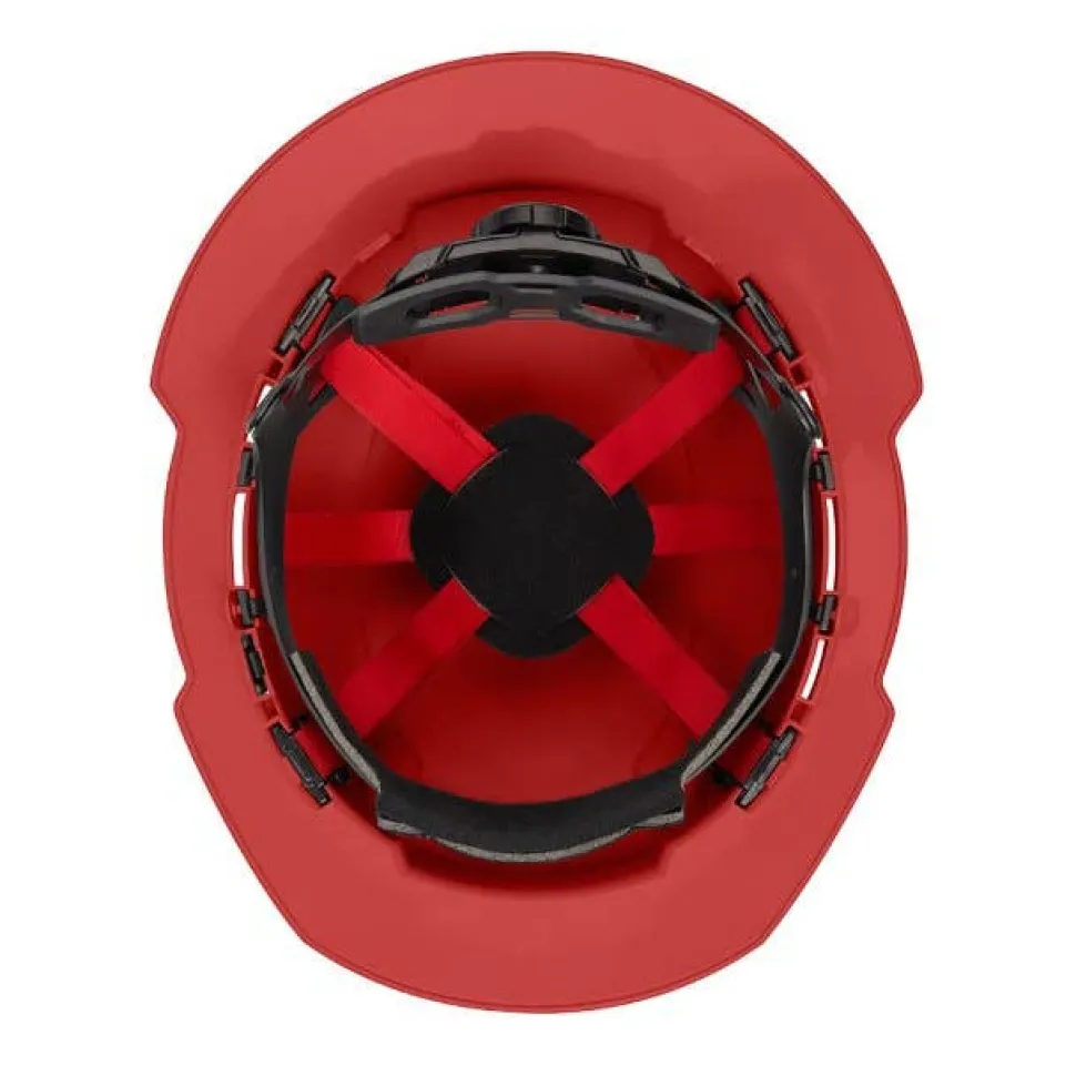 Milwaukee BOLT Hard Hat Vented, Class C Full Brim 6pt Suspension - Red 48-73-1229