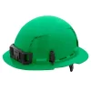 Milwaukee BOLT Hard Hat Vented, Class C Full Brim 6pt Suspension - Green 48-73-1227