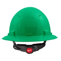 Milwaukee BOLT Hard Hat Vented, Class C Full Brim 6pt Suspension - Green 48-73-1227