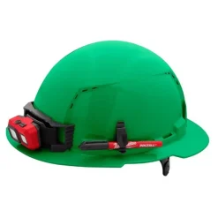 Milwaukee BOLT Hard Hat Vented, Class C Full Brim 6pt Suspension - Green 48-73-1227