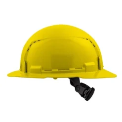 Milwaukee BOLT Hard Hat Vented, Class C Full Brim 6pt Suspension - Yellow 48-73-1223