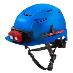Milwaukee BOLT Type 2, Class C Vented Front Brim Safety Helmet - Blue 48-73-1324