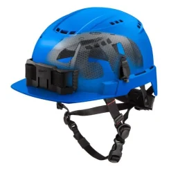 Milwaukee BOLT Type 2, Class C Vented Front Brim Safety Helmet w/ IMPACT ARMOR Liner - Blue 48-73-1368