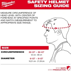 Milwaukee BOLT Type 2, Class C Vented Front Brim Safety Helmet - Red 48-73-1328
