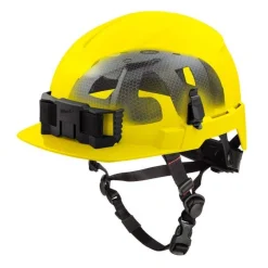 Milwaukee BOLT Type 2, Class E Unvented Front Brim Safety Helmet w/ IMPACT ARMOR Liner - Yellow 48-73-1367