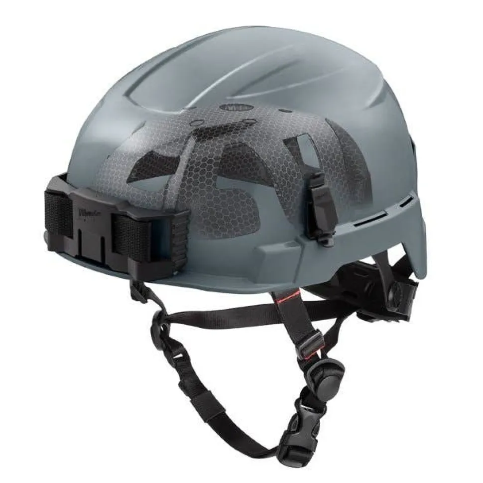 Milwaukee BOLT Type 2, Class E Unvented Safety Helmet w/ IMPACT ARMOR Liner - Grey 48-73-1379