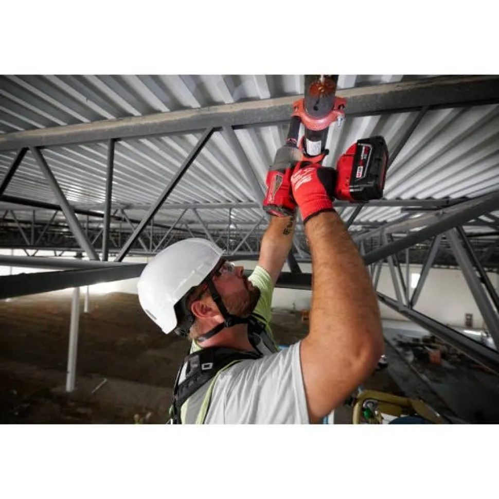 Milwaukee BOLT Type 2, Class E Unvented Safety Helmet w/ IMPACT ARMOR Liner - Grey 48-73-1379