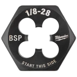 Milwaukee 1/8"-28 BSP 1-Inch Hex Threading Die 49-57-5390
