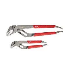 Milwaukee 6" & 10" Comfort Grip Straight Jaw Pliers Set 48-22-6330