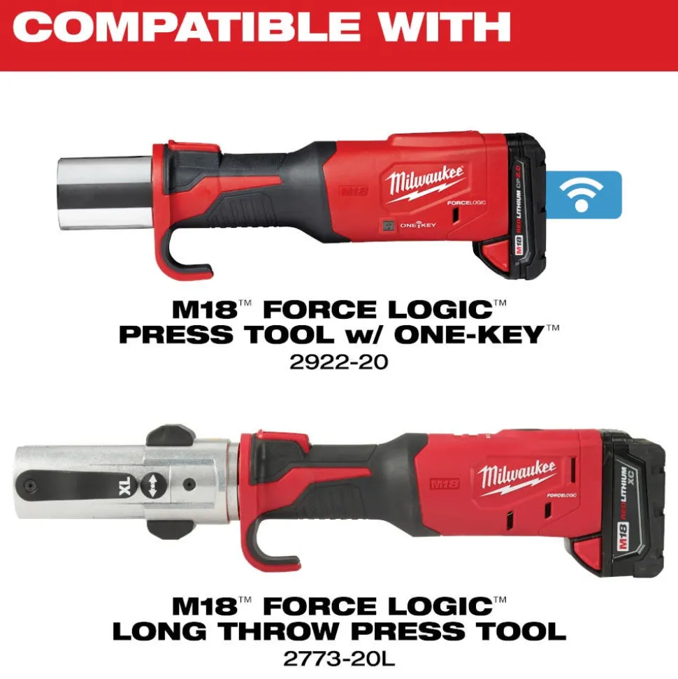 Milwaukee 2-1/2" - 4" CTS-V Pivoting Press Ring Kit for M18 FORCE LOGIC Press Tools 49-16-2690X