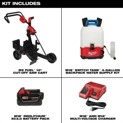 Milwaukee Cut-Off Saw Cart Kit 3105