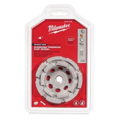 Milwaukee 4" Diamond Cup Wheel Double Row 49-93-7750