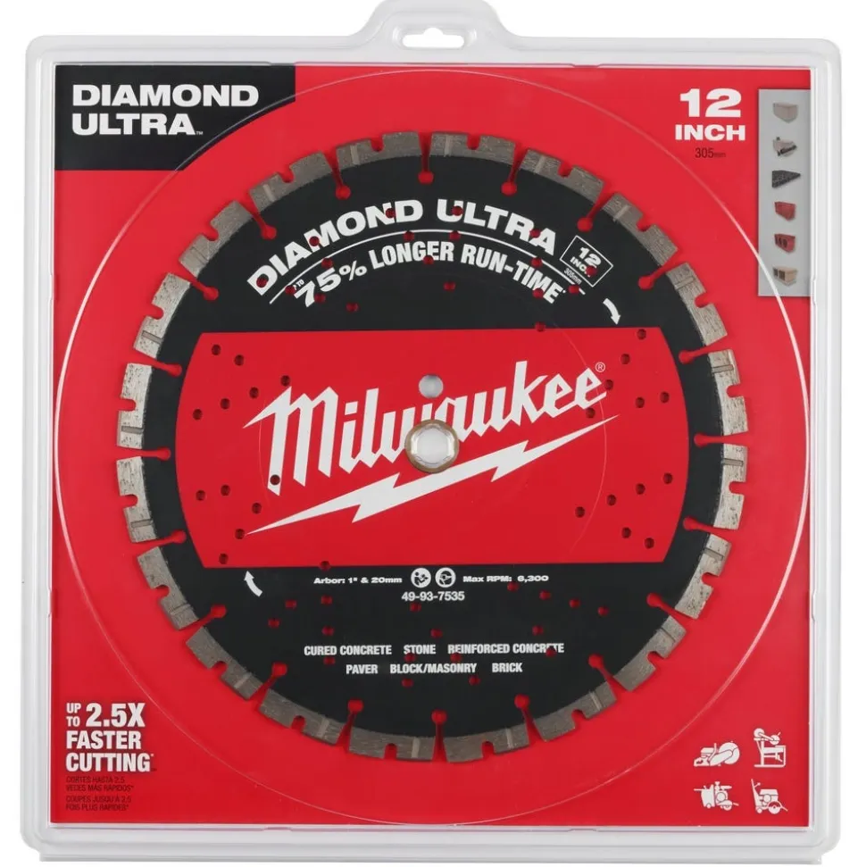 Milwaukee 12" Diamond Ultra Segmented Blade 49-93-7535