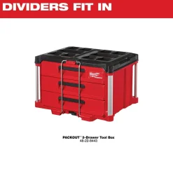 Milwaukee Drawer Dividers for PACKOUT 3-Drawer Tool Box 48-22-8473