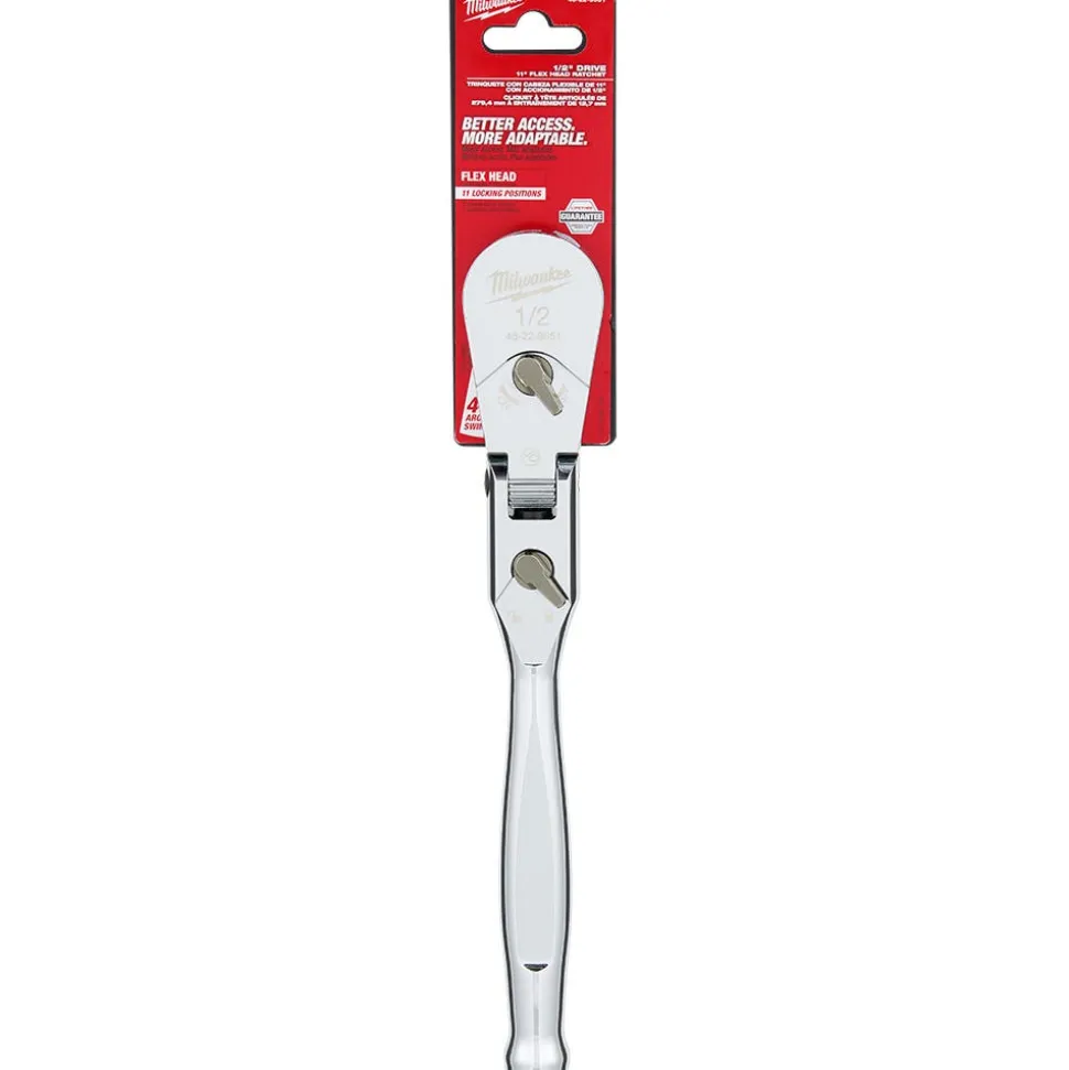 Milwaukee 1/2" Drive 11" Flex Head Ratchet 48-22-9051