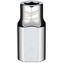 Milwaukee 1/2" Drive 3/8" Standard 6-Point Chrome Socket 45-34-2000