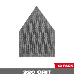 Milwaukee 320 Grit Mesh Sanding Sheet for M12 FUEL Orbital Detail Sander 12pk 48-80-5320