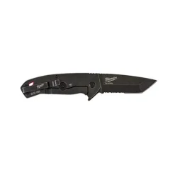 Milwaukee 3" HARDLINE Serrated Blade Pocket Knife Black 48-22-1998