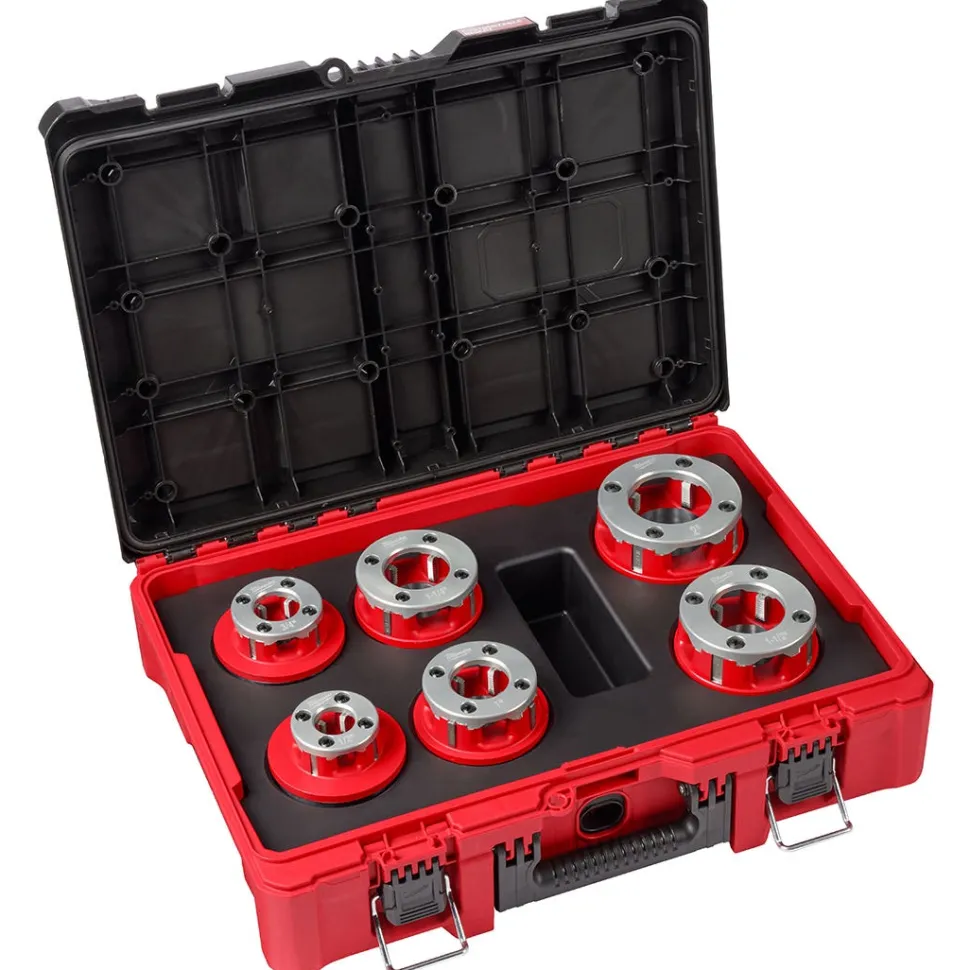 Milwaukee 1/2" - 2" High Speed NPT 12R Pipe Threading 6 Head Kit (700) 48-36-1060