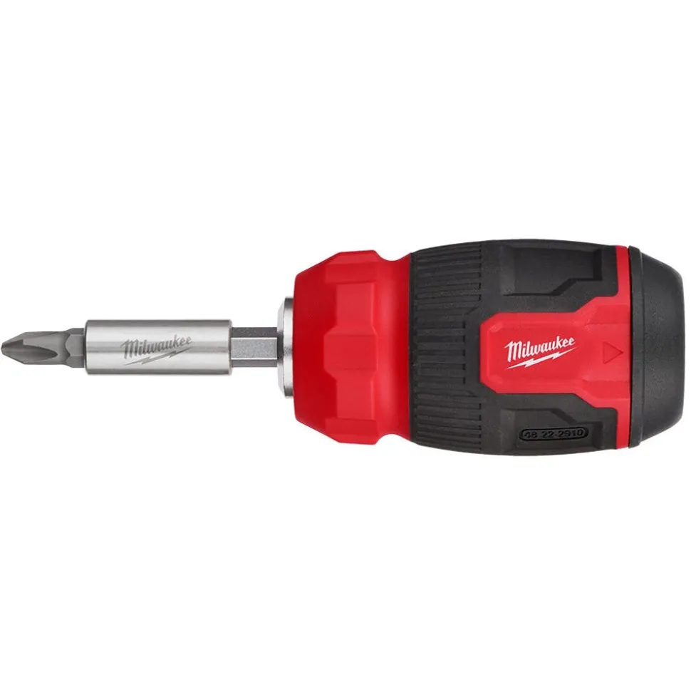 Milwaukee 8-in-1 Compact Multi-Bit Screwdriver 48-22-2910