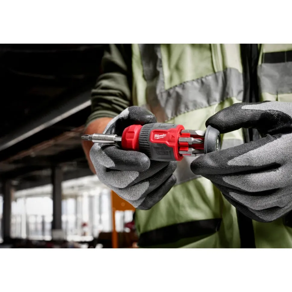 Milwaukee 8-in-1 Compact Multi-Bit Screwdriver 48-22-2910