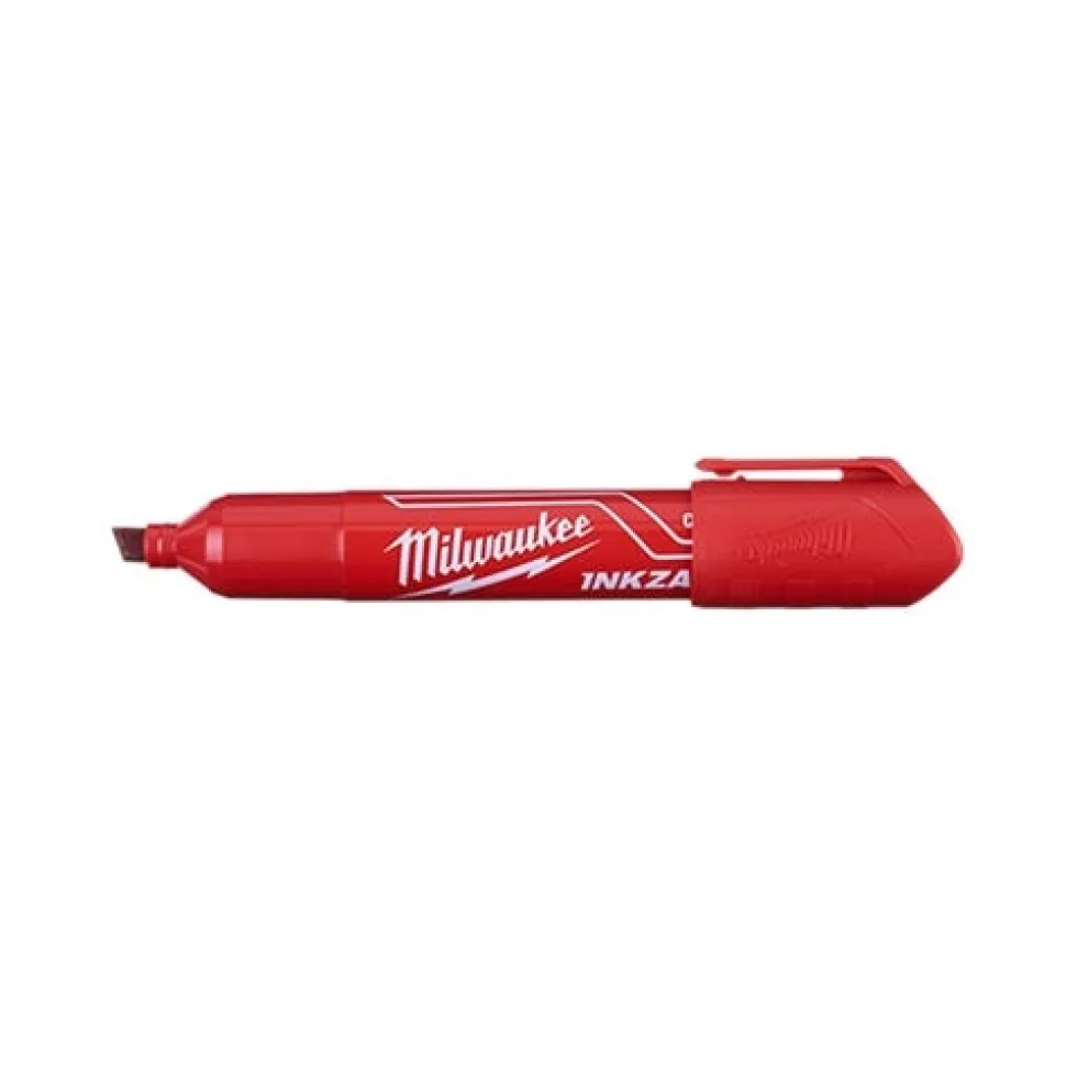 Milwaukee INKZALL Large Red Chisel Tip Marker 48-22-3256