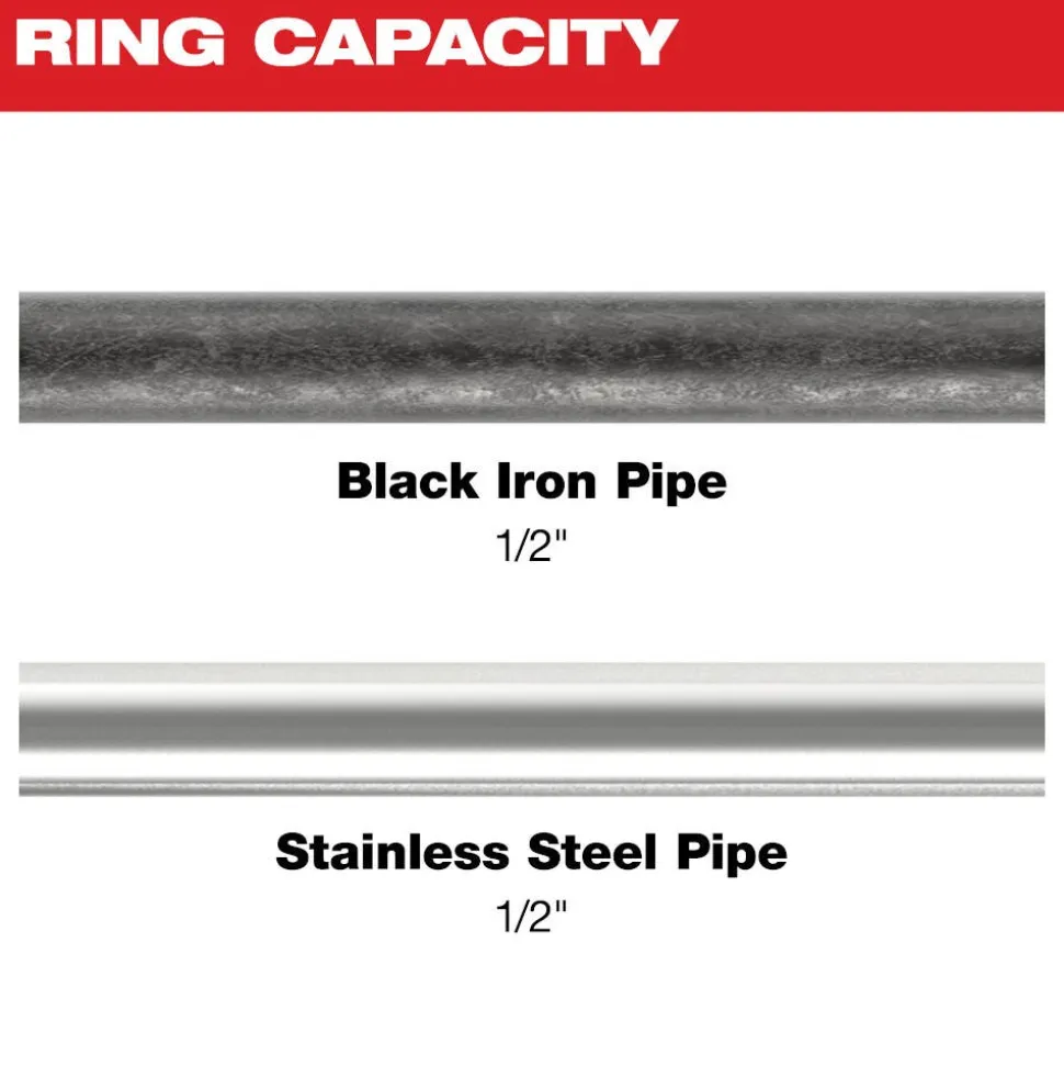 Milwaukee 1/2" IPS-P Black Pipe Pivoting Press Ring for M18 & M12 FORCE LOGIC Press Tools 49-16-2650BX