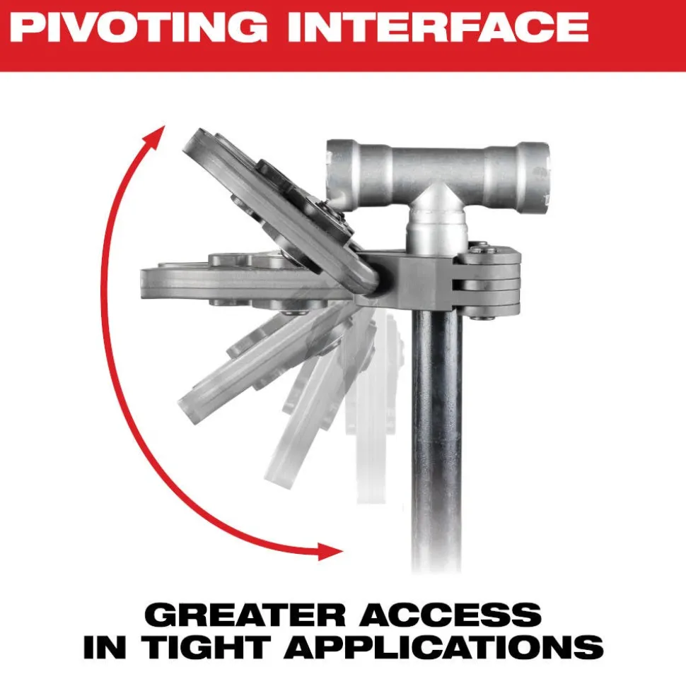 Milwaukee 1/2" IPS-P Black Pipe Pivoting Press Ring for M18 & M12 FORCE LOGIC Press Tools 49-16-2650BX