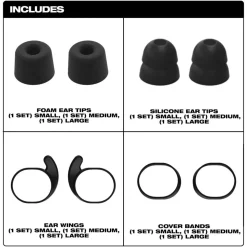 Milwaukee Jobsite Earbuds Ear Tip Kit 49-16-0101