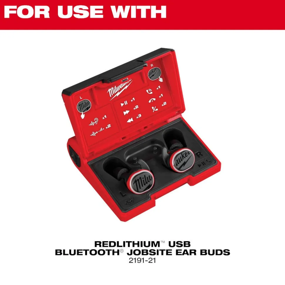 Milwaukee Jobsite Earbuds Foam Ear Tip Kit - L 49-16-0104