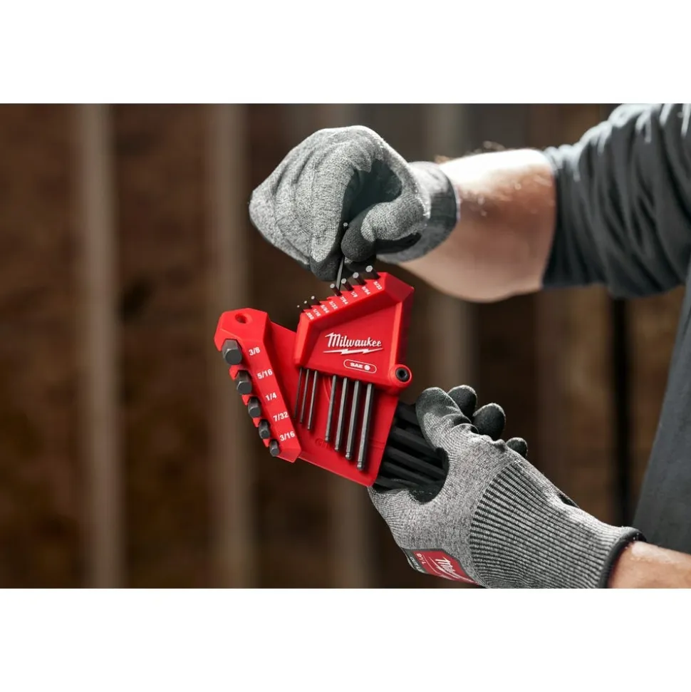 Milwaukee 13-Key Ball End L-Key Set - SAE 48-22-2185